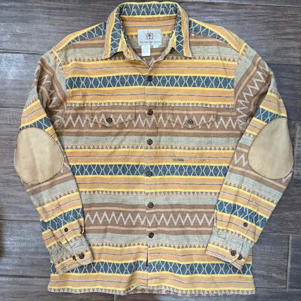 The Territory Ahead Men's Southwestern Aztec Blanket Shirt